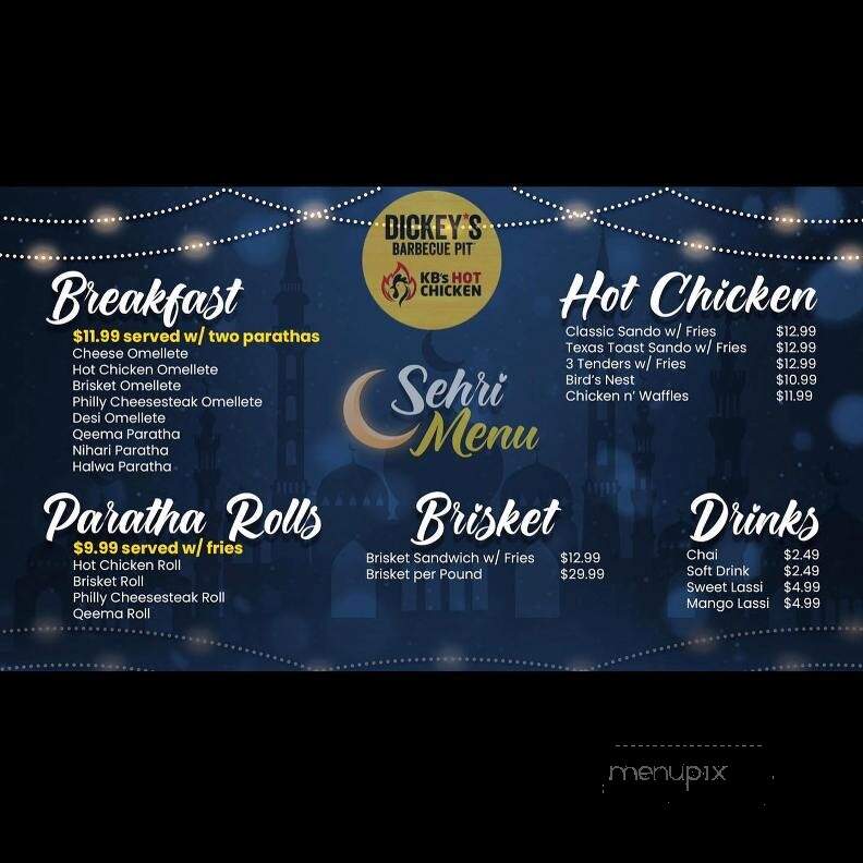 KB Chicken - Prunedale, CA menu_pic