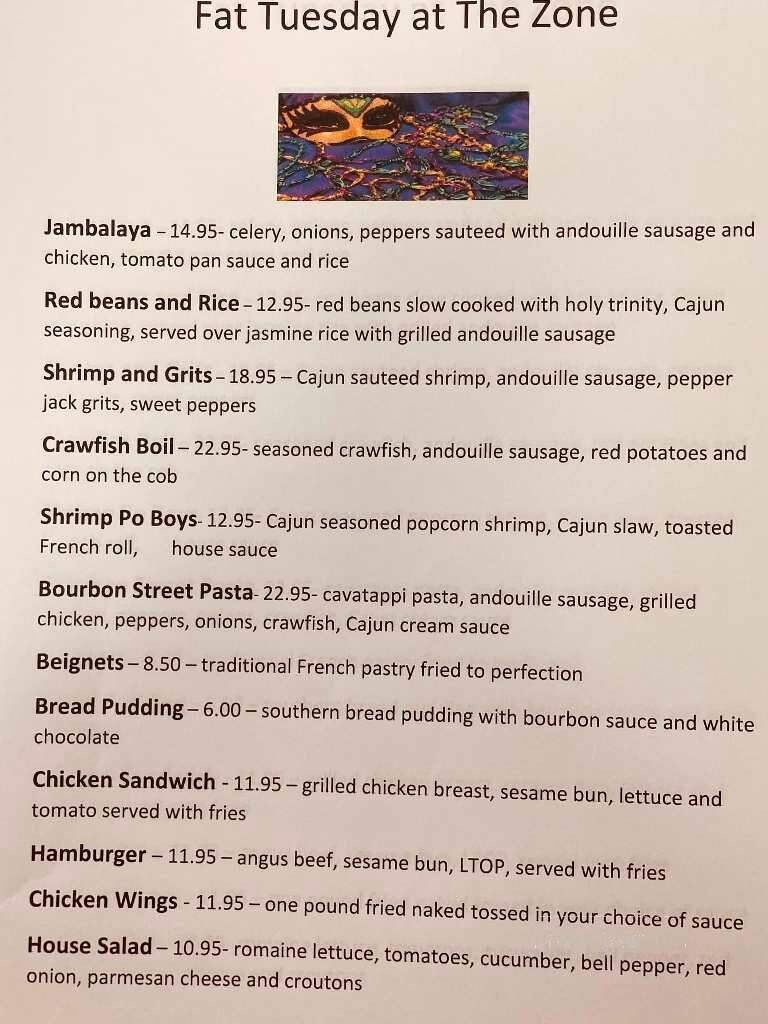 The Zone by Maryscotts - Mount Vernon, IN menu_pic