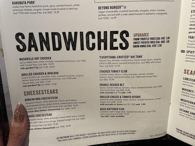 Yard House - Sarasota, FL menu_pic