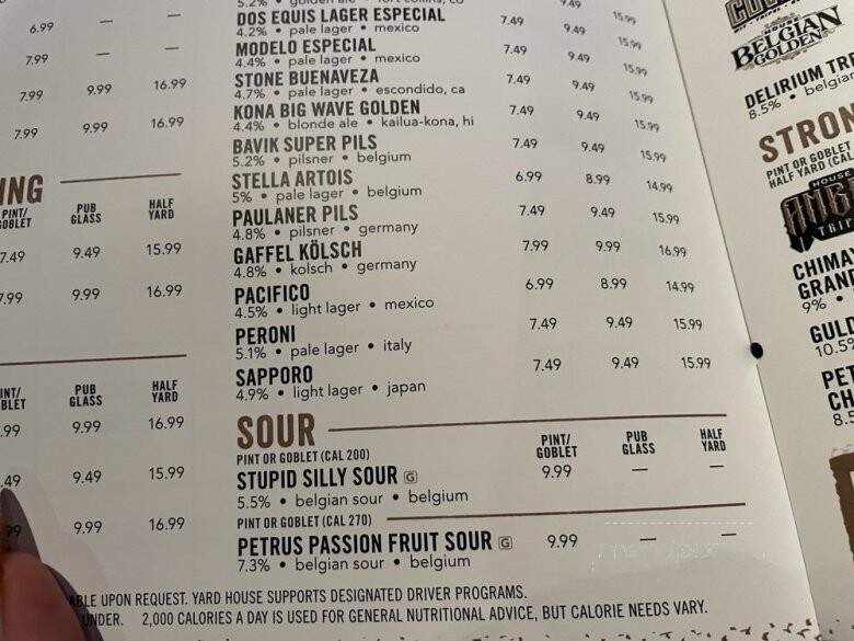 Yard House - Sarasota, FL