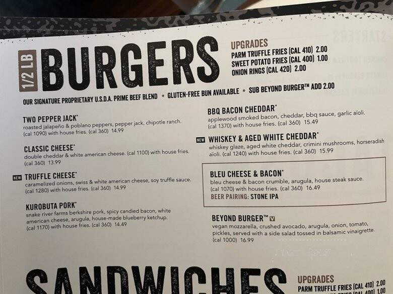 Yard House - Sarasota, FL menu_pic