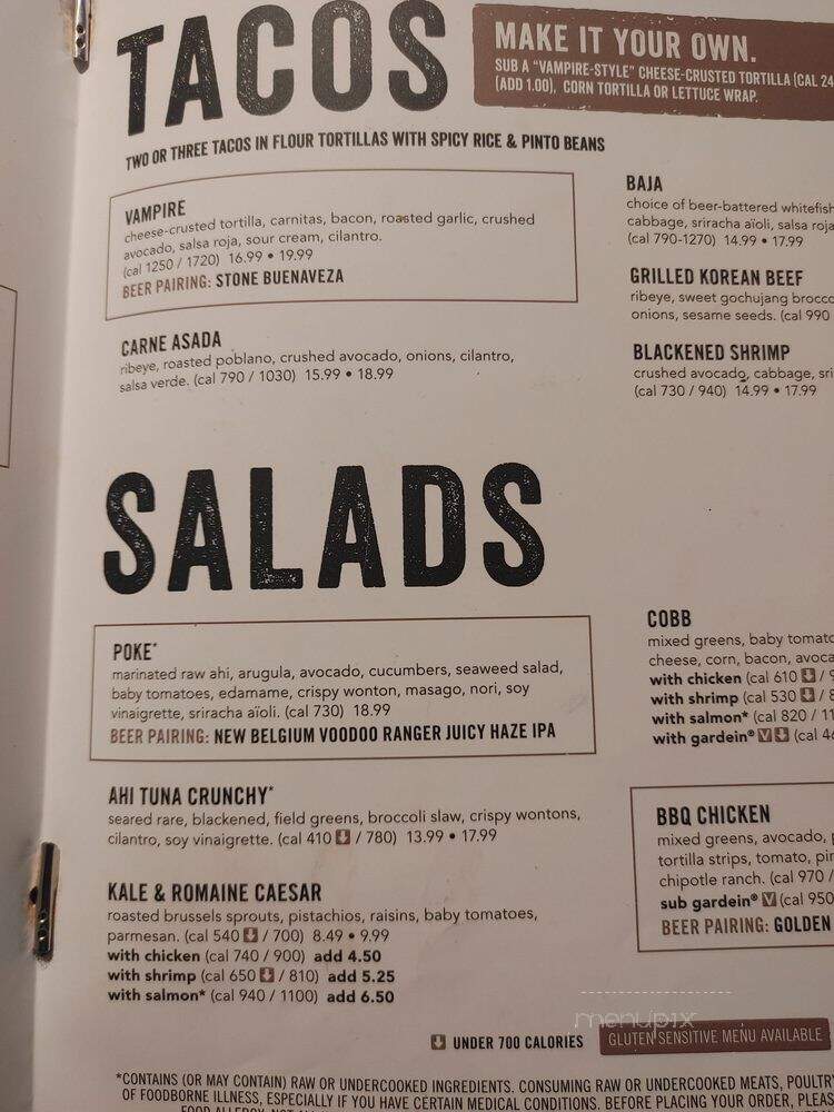 Yard House - Sarasota, FL menu_pic
