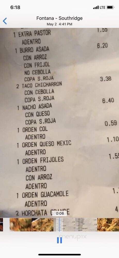 King Taco - Fontana, CA menu_pic