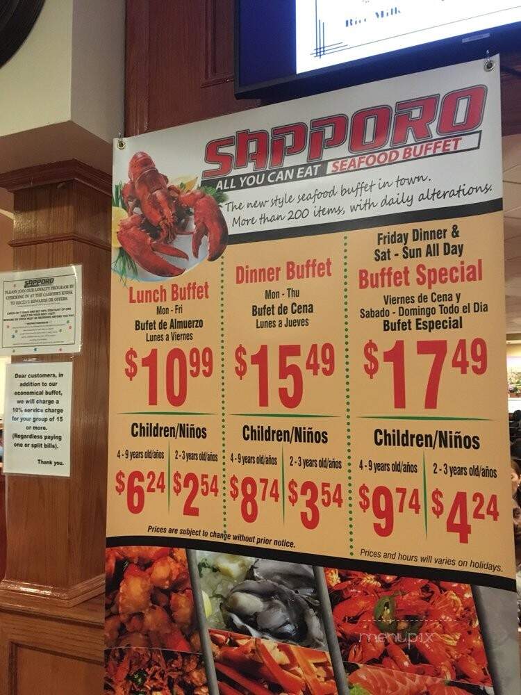 Sapporo Seafood Buffet - Corona, CA