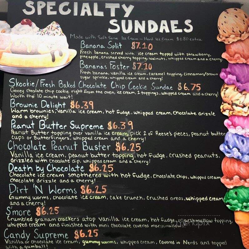 Brain Freeze Ice Cream Parlor - Moorestown, NJ menu_pic