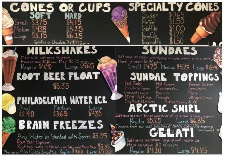 Brain Freeze Ice Cream Parlor - Moorestown, NJ menu_pic