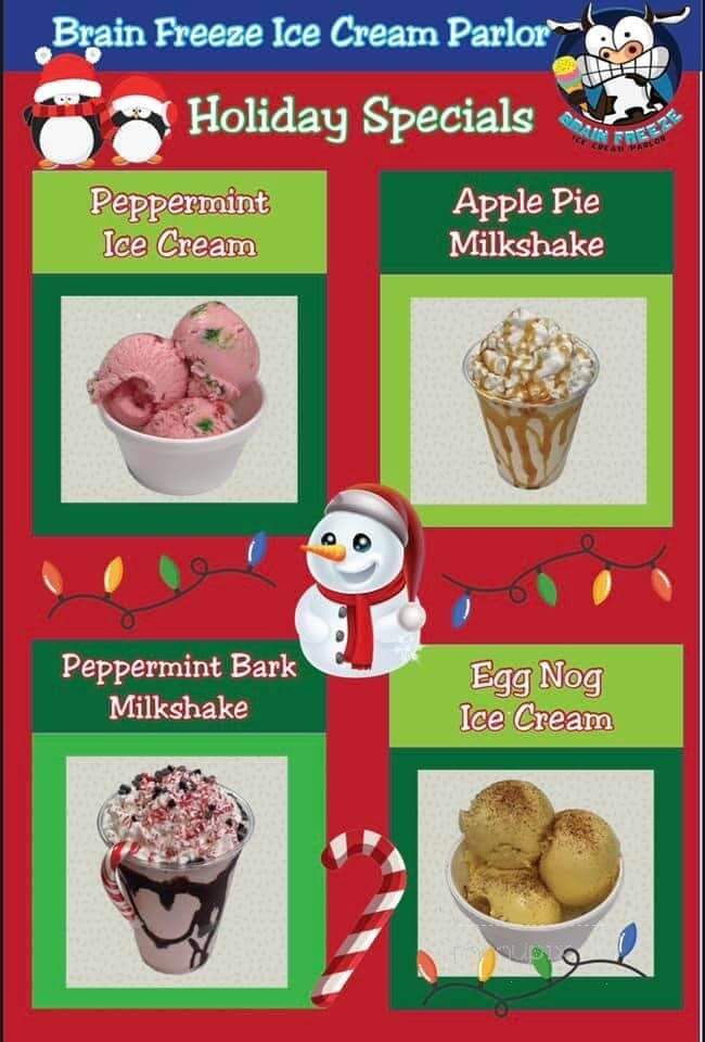 Brain Freeze Ice Cream Parlor - Moorestown, NJ menu_pic