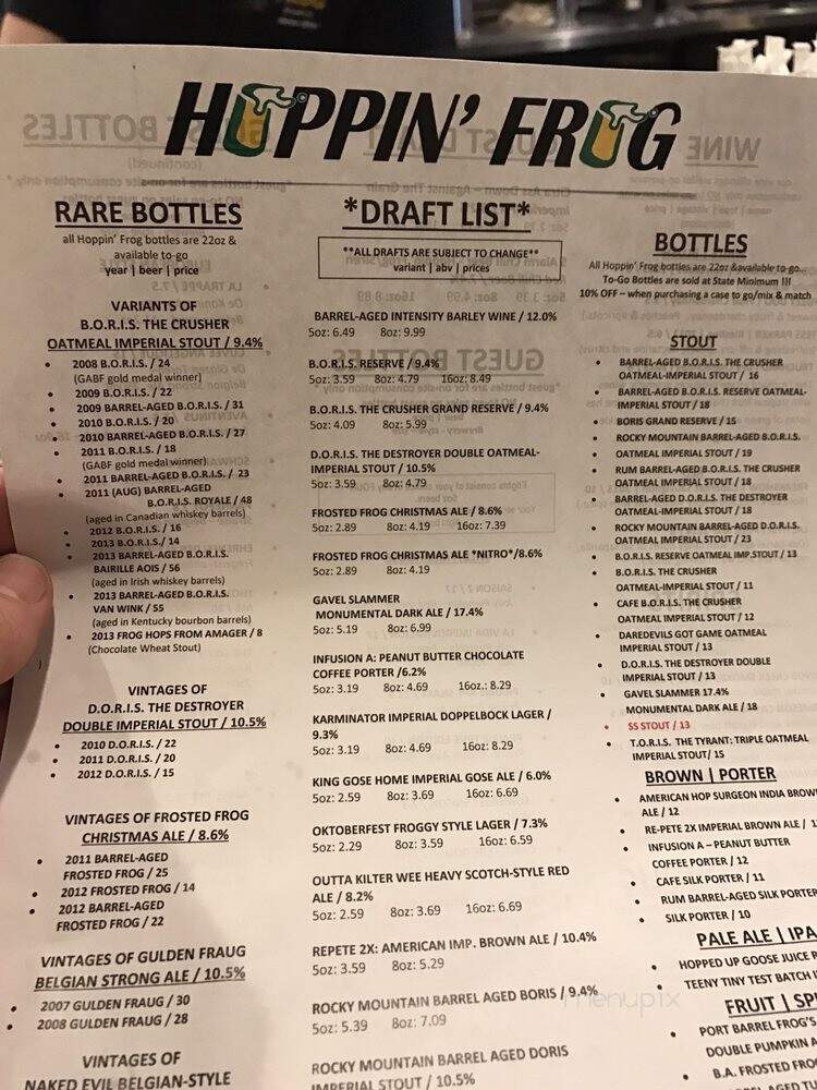 Hoppin' Frog Brewery - Akron, OH