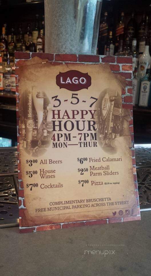 Lago Ristorante and Wine Bar - West Harrison, NY menu_pic