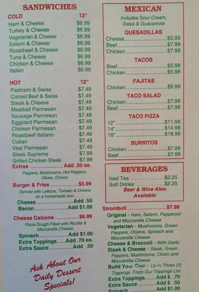 Original Pizza - Indian Shores, FL menu_pic