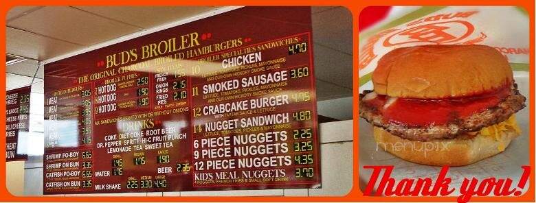Bud's Broiler - Covington, LA menu_pic