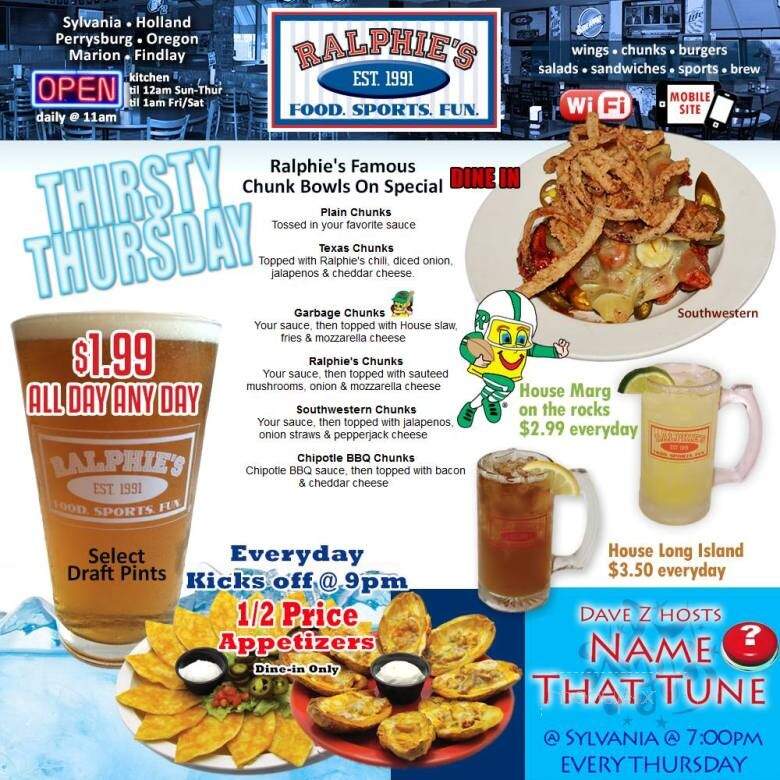Ralphie's - Marion, OH menu_pic