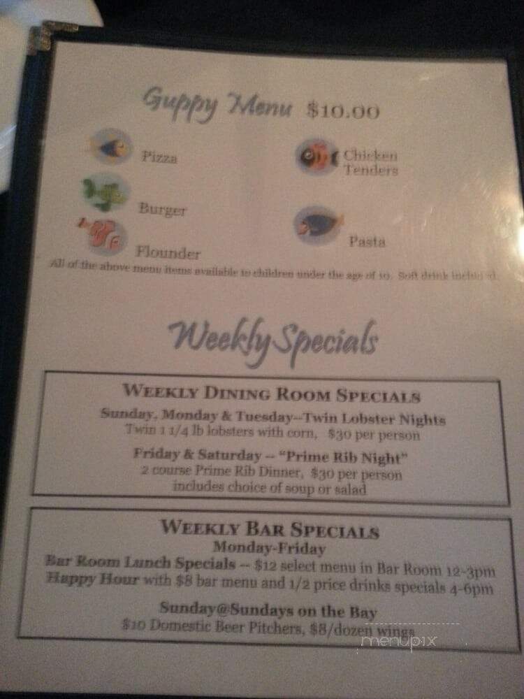 Sundays on the Bay - Hampton Bays, NY menu_pic