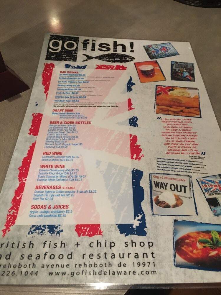 Go Brit - Lewes, DE menu_pic