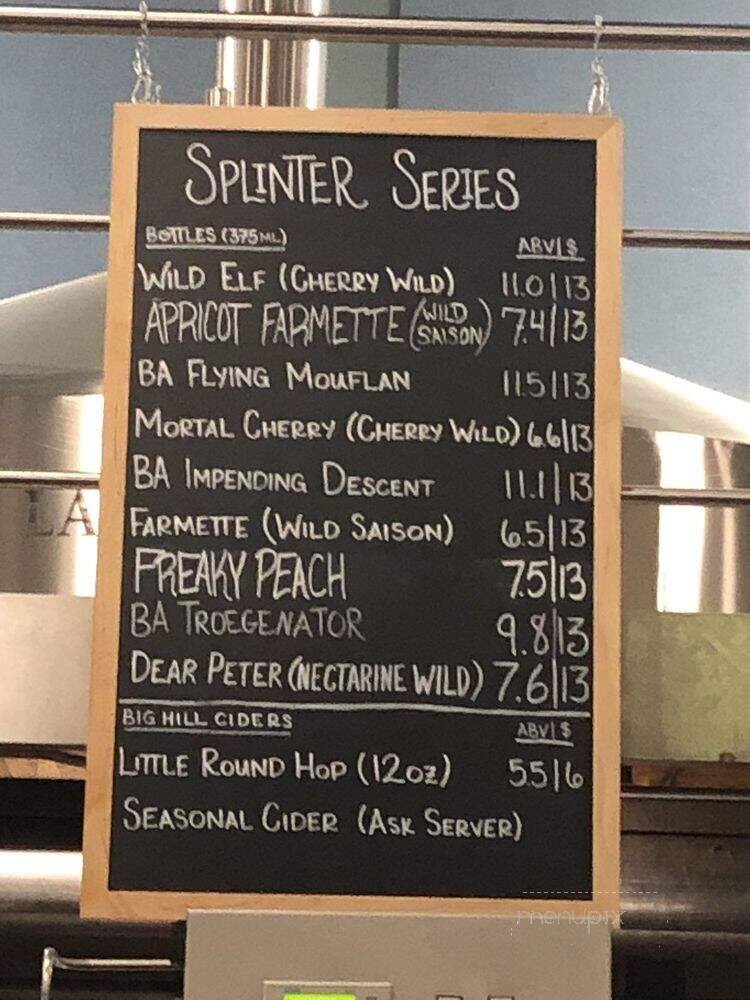 Troegs Brewing Co. - Hershey, PA menu_pic