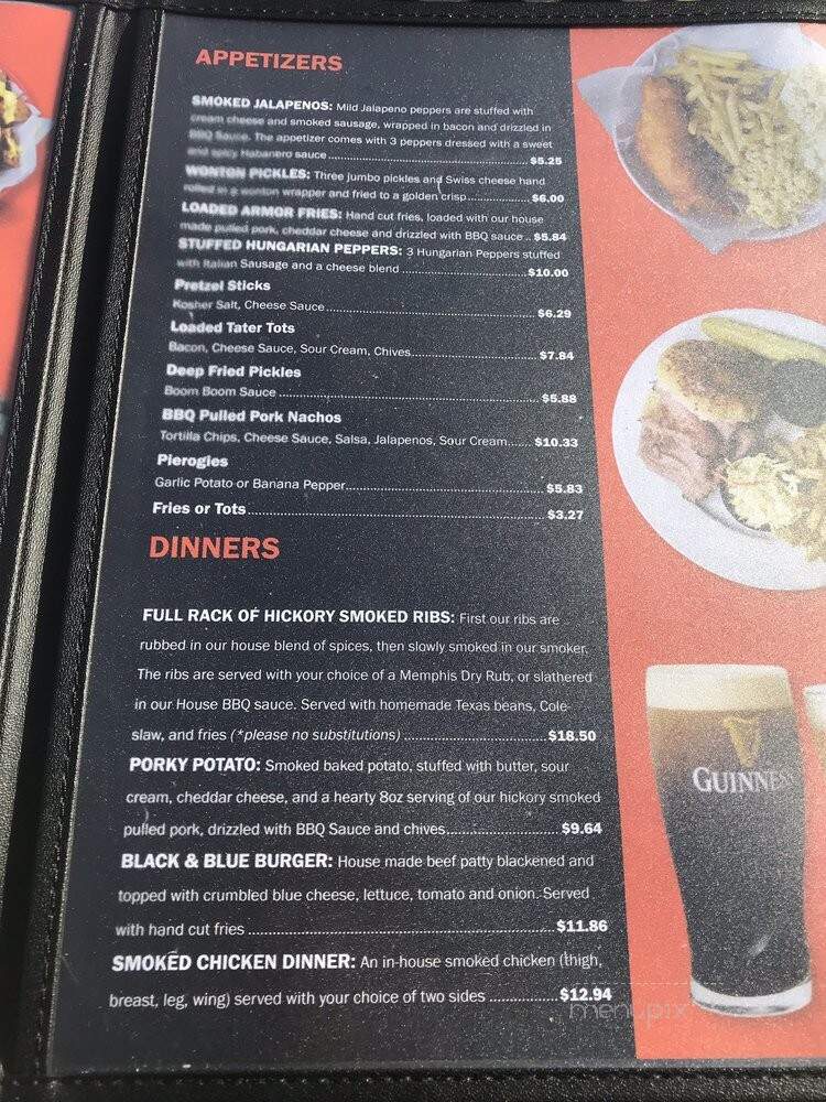 Armor Inn Tap Room - Hamburg, NY menu_pic