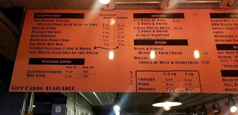 Johnson's BBQ Shack - Greenwood, IN menu_pic