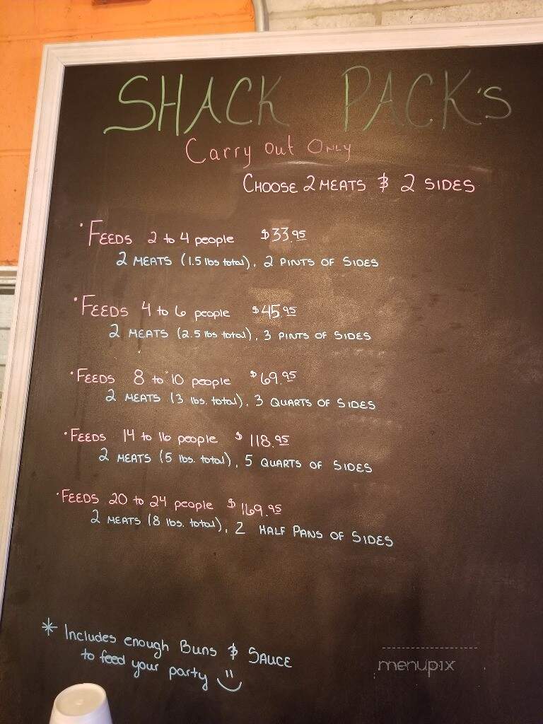 Johnson's BBQ Shack - Greenwood, IN menu_pic