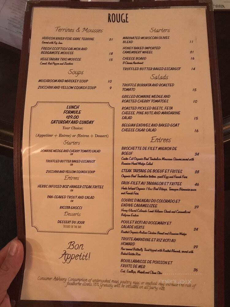 Rouge - Miami Beach, FL menu_pic