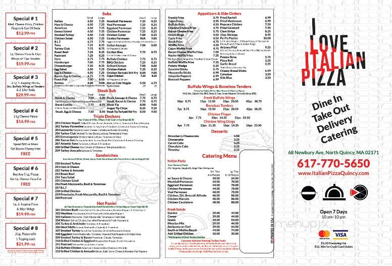 I Love Italian Pizza - North Quincy, MA
