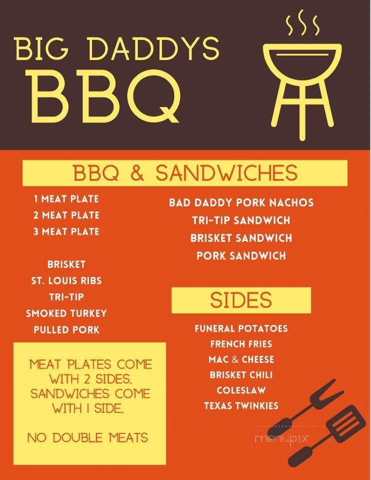 Big Daddy's Barbecue - Las Vegas, NV menu_pic