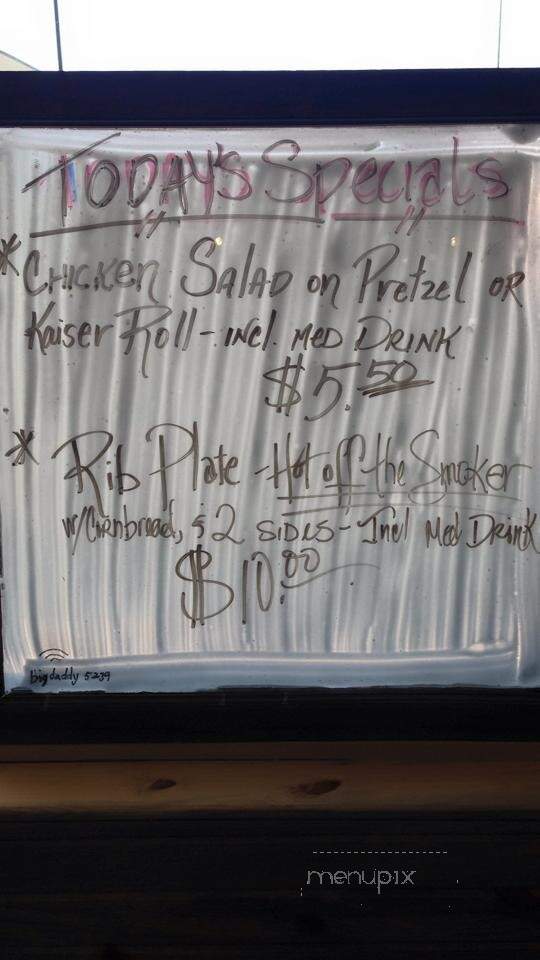 Big Daddy's Barbecue - Las Vegas, NV menu_pic