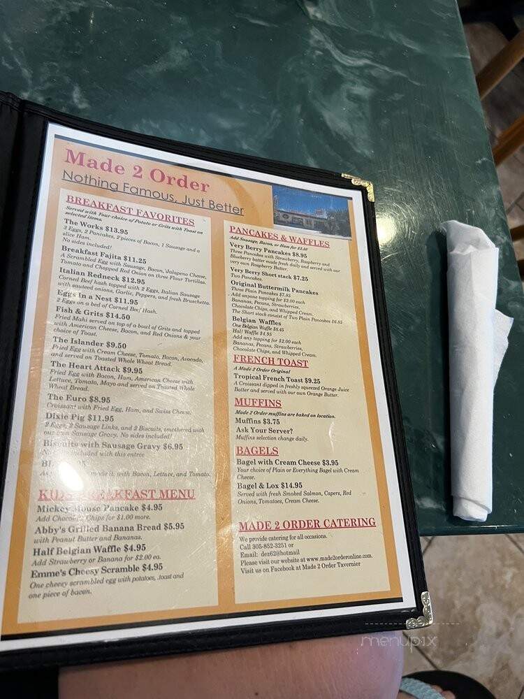 Made 2 Order - Islamorada, FL menu_pic
