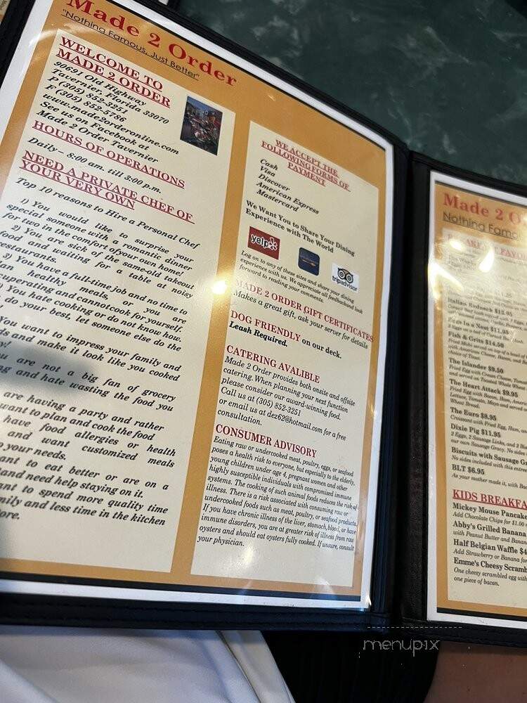 Made 2 Order - Islamorada, FL menu_pic