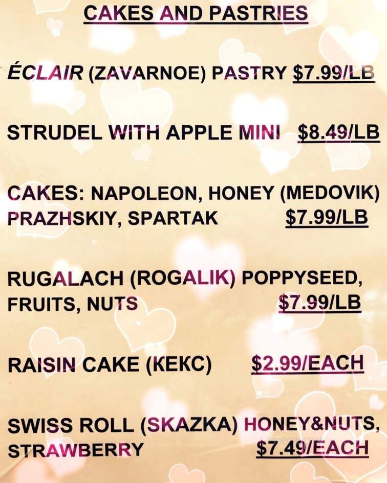 A Taste of Europe - Sarasota, FL menu_pic