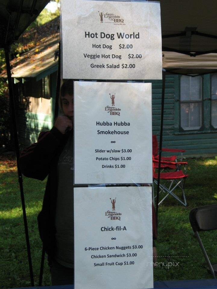 Hubba Hubba Smokehouse - Flat Rock, NC menu_pic