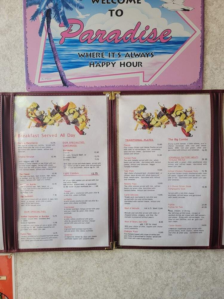 Sopaipilla Factory - Espanola, NM menu_pic