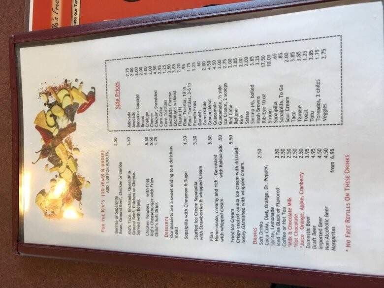 Sopaipilla Factory - Espanola, NM menu_pic