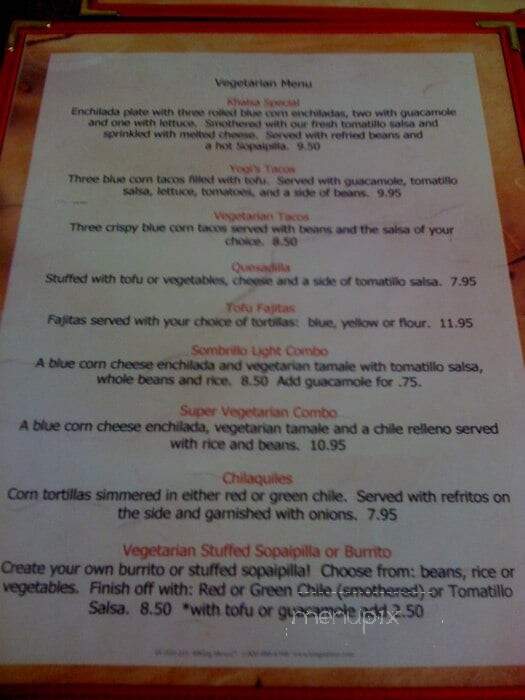 Sopaipilla Factory - Espanola, NM menu_pic