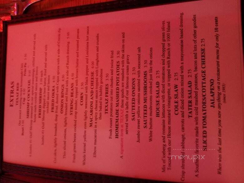 TEXAZ Grill - Phoenix, AZ menu_pic