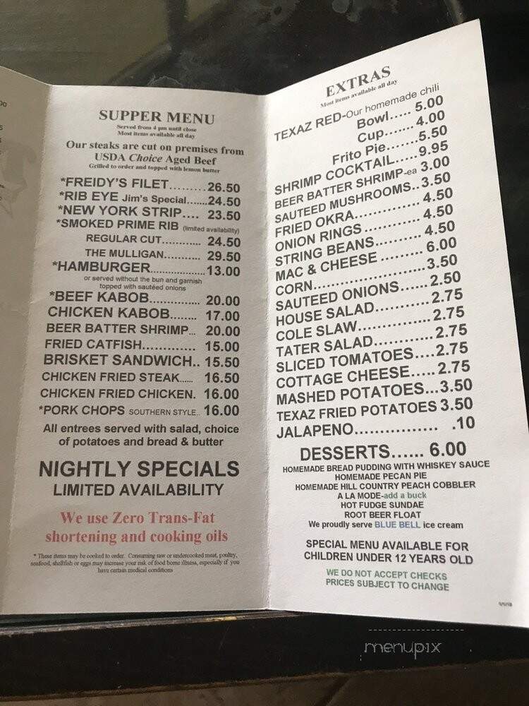 TEXAZ Grill - Phoenix, AZ menu_pic