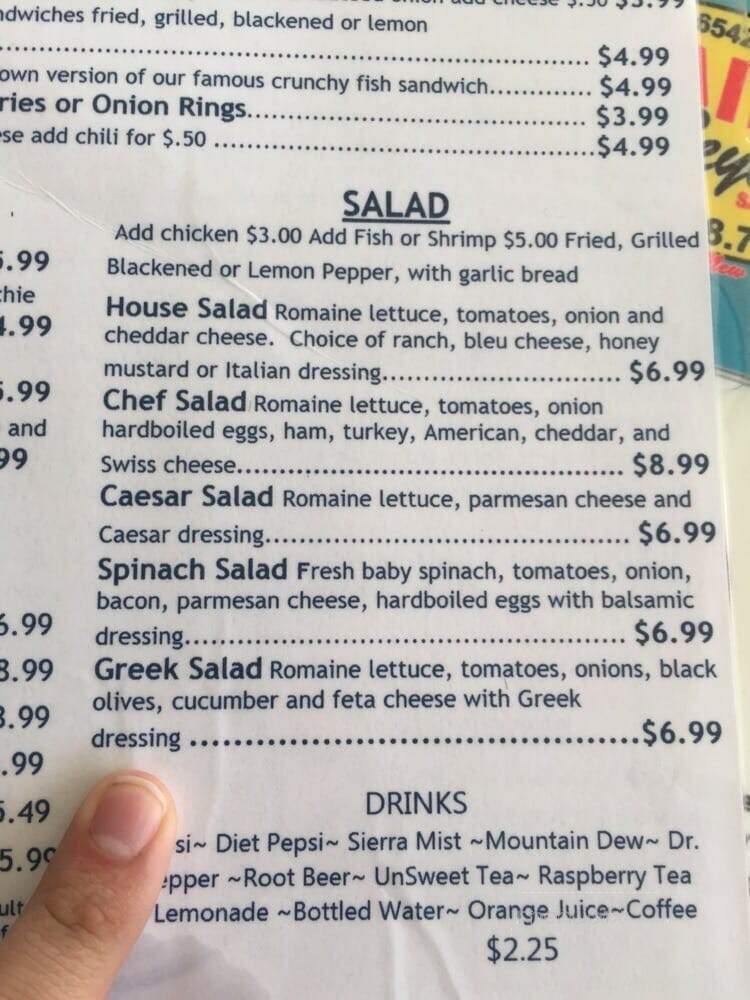 Archies Seabreeze - Fort Pierce, FL menu_pic
