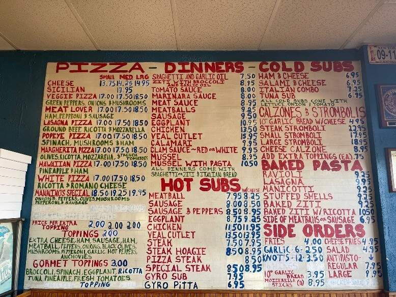Mannino Pizzeria - Davenport, FL menu_pic