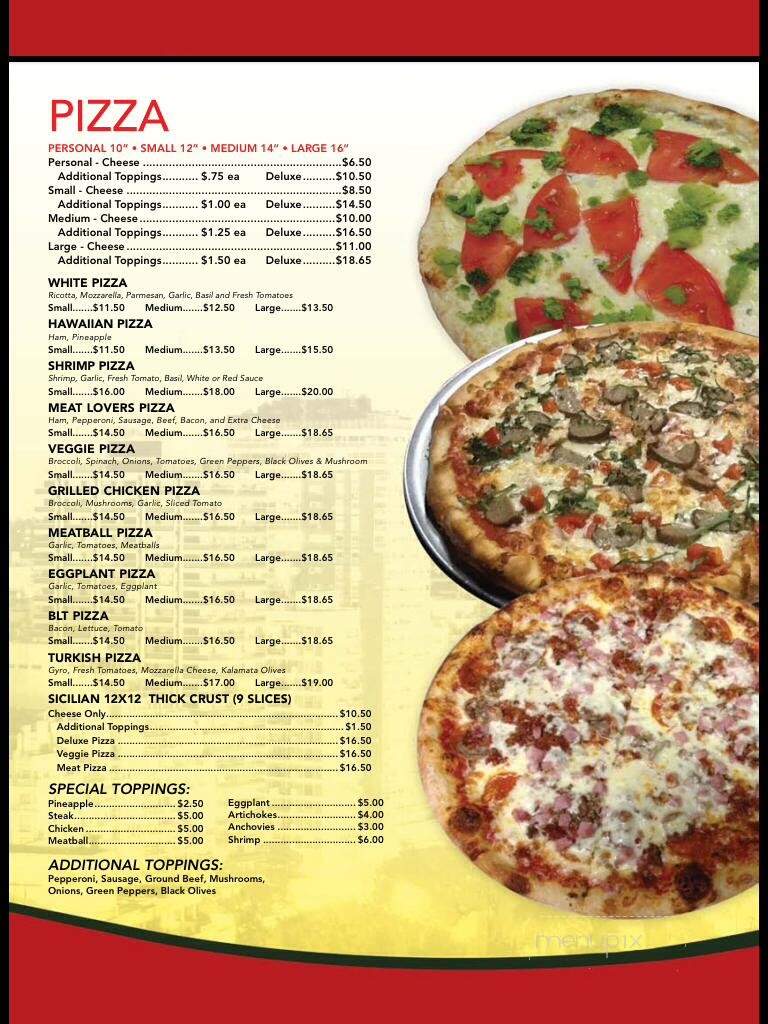 Mikey's Pizza & Italian Restaurant - Jacksonville, FL menu_pic