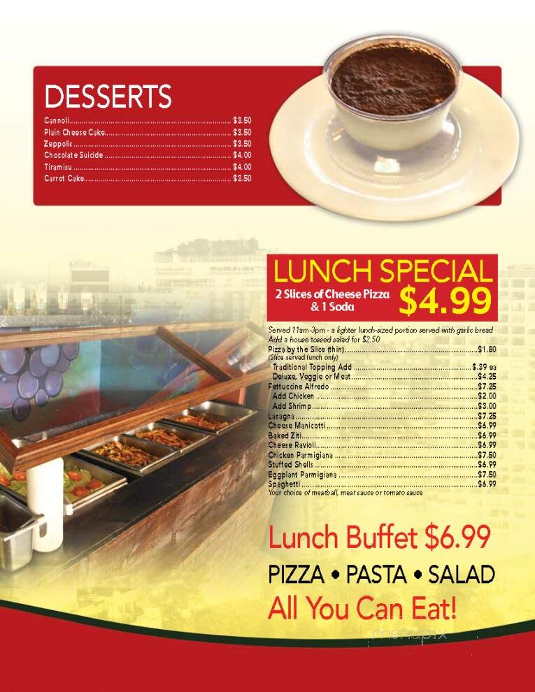 Mikey's Pizza & Italian Restaurant - Jacksonville, FL menu_pic