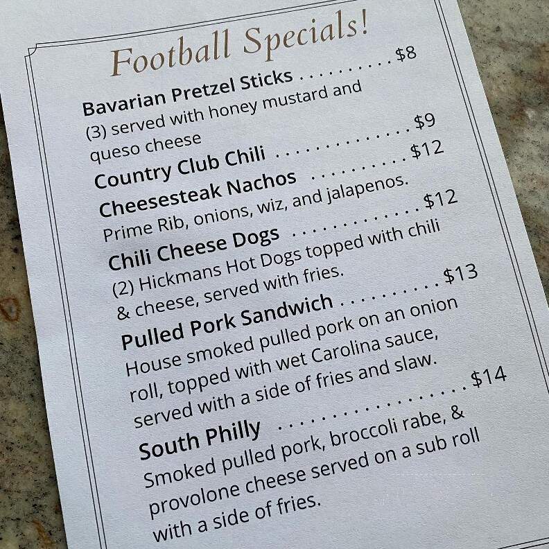 Dewey Beach Club - Dewey Beach, DE menu_pic
