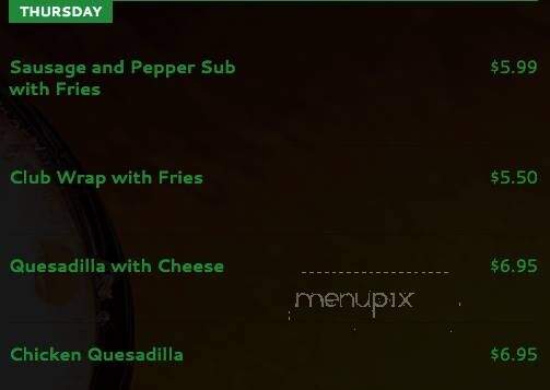 Frank's Press Box - Lansing, MI menu_pic