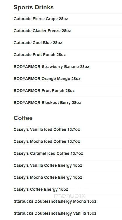 Casey's General Store - Aledo, IL menu_pic