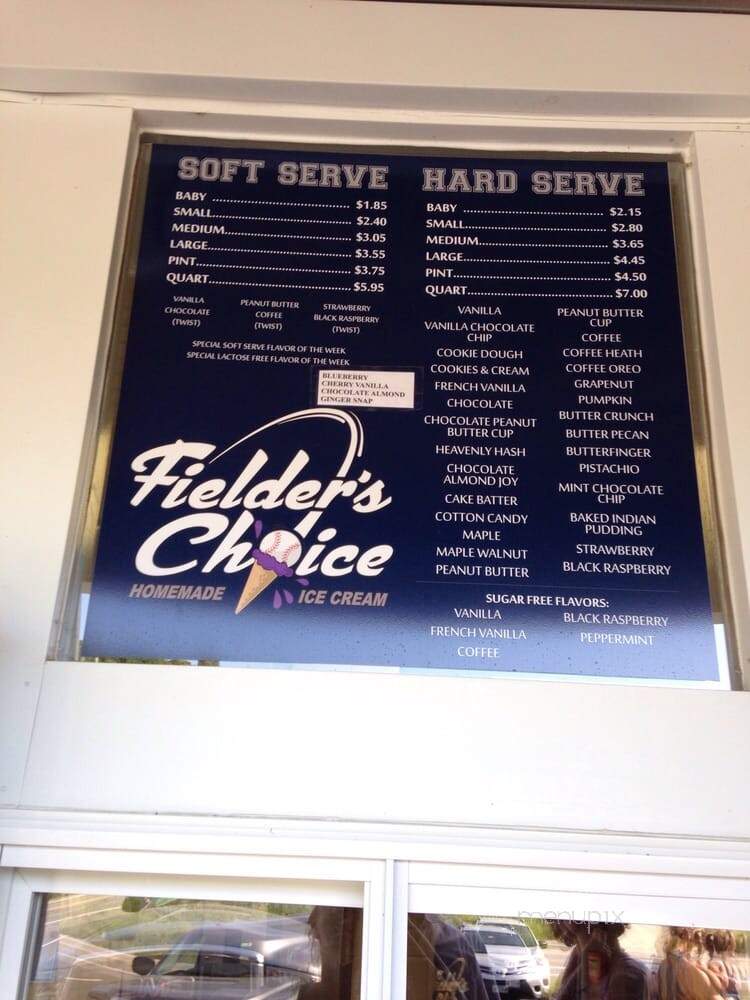 Fielders Choice Ice Cream - Sabattus, ME menu_pic