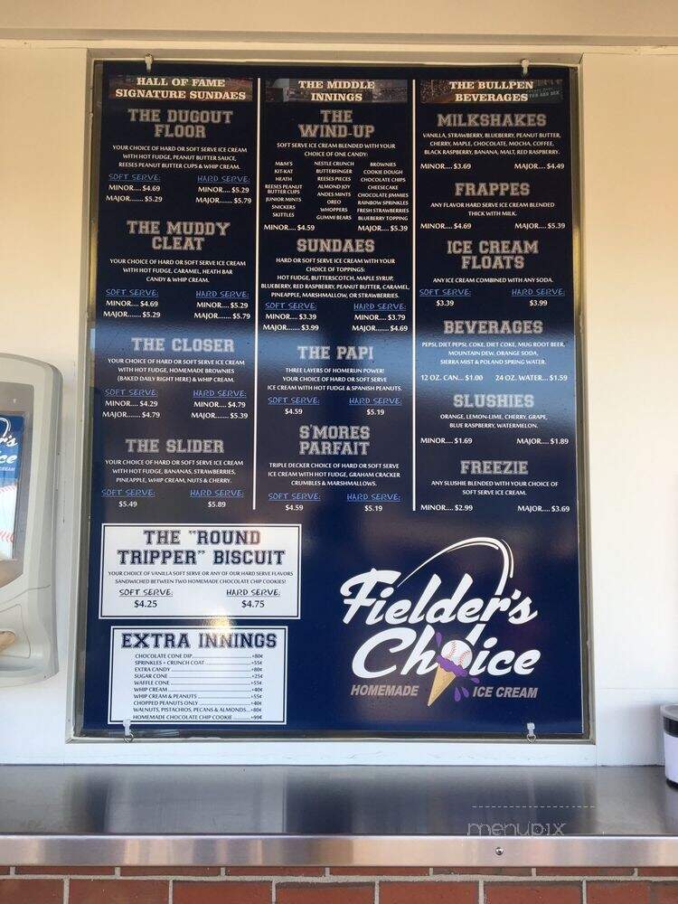 Fielders Choice Ice Cream - Sabattus, ME menu_pic