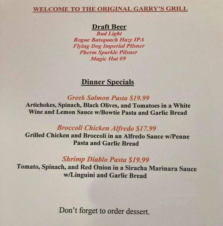 Garry's Grill - Severna Park, MD