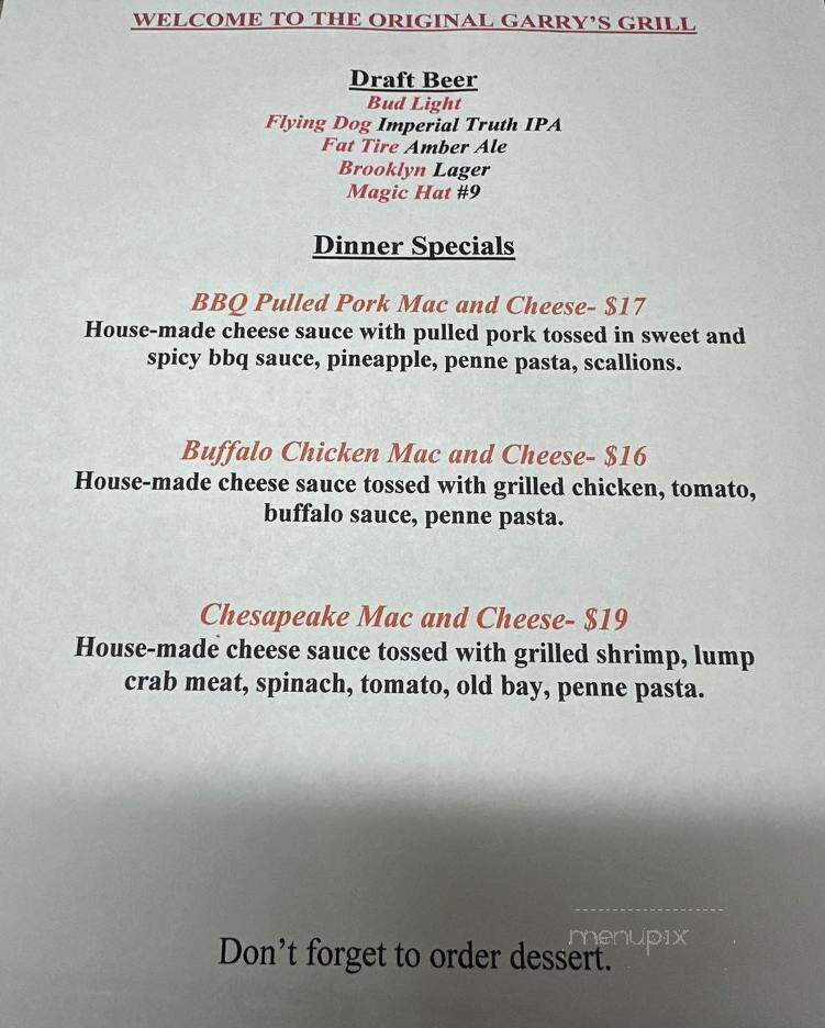 Garry's Grill - Severna Park, MD