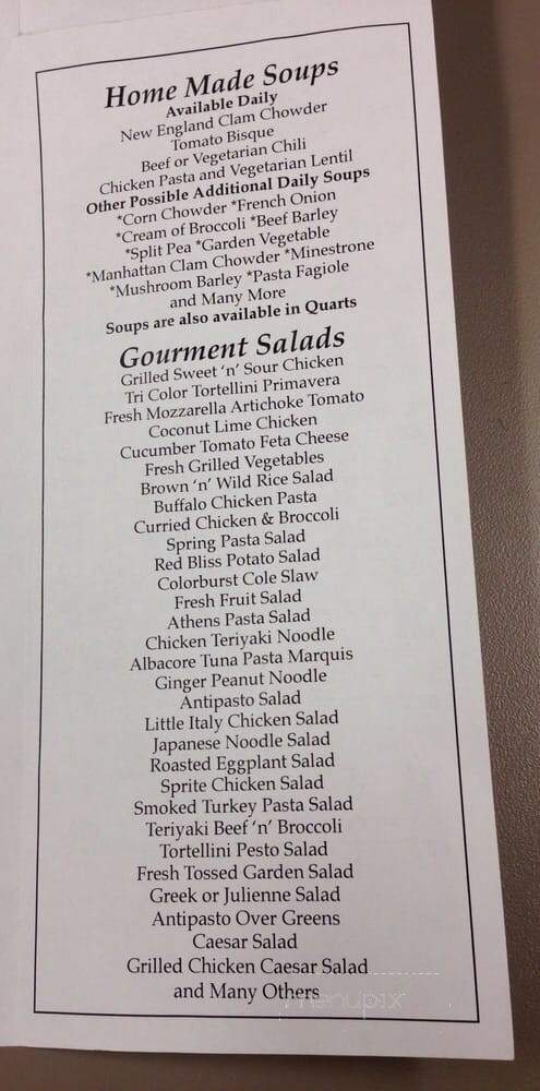 New York Deli - Westborough, MA menu_pic