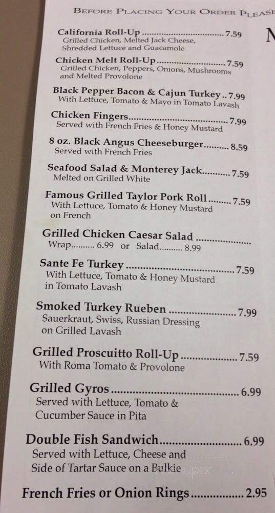 New York Deli - Westborough, MA menu_pic