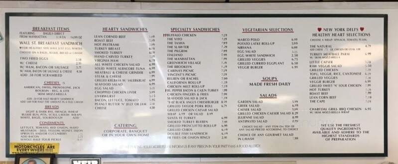 New York Deli - Westborough, MA menu_pic