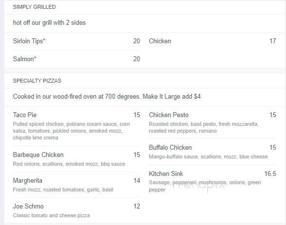 Not Your Average Joe's - North Dartmouth, MA menu_pic